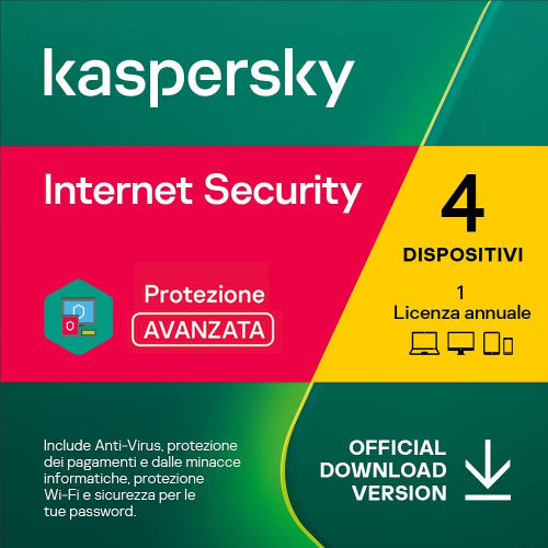 Kaspersky Internet Security 2022 Key (1 Year / 4 Device)