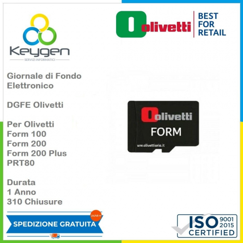 DGFE Giornale di Fondo Elettronico x Olivetti Form100/Form200/Form200Plus/PRT80